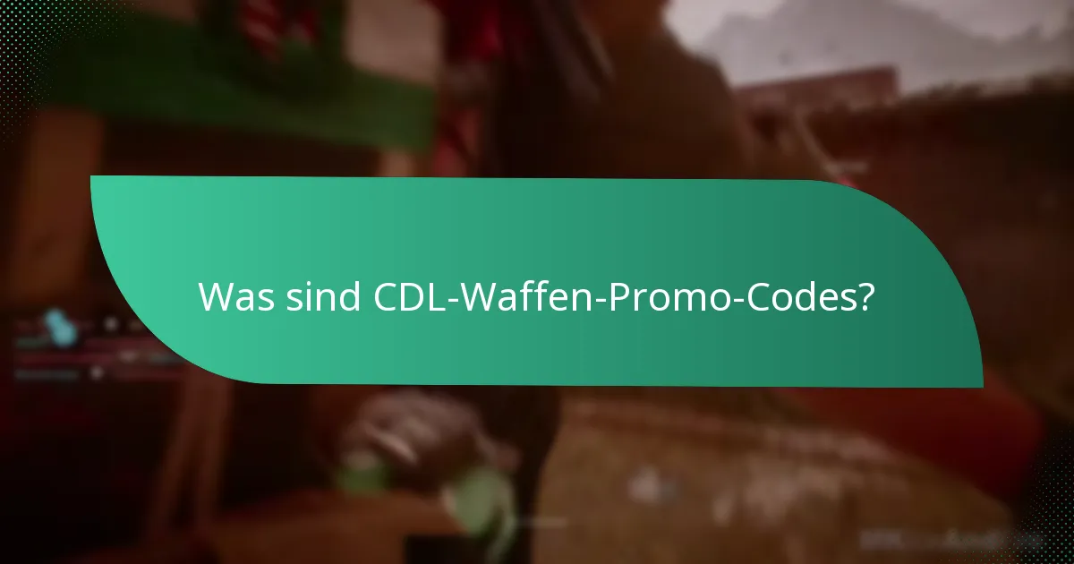 Wie beansprucht man CDL-Waffen-Promo-Codes?